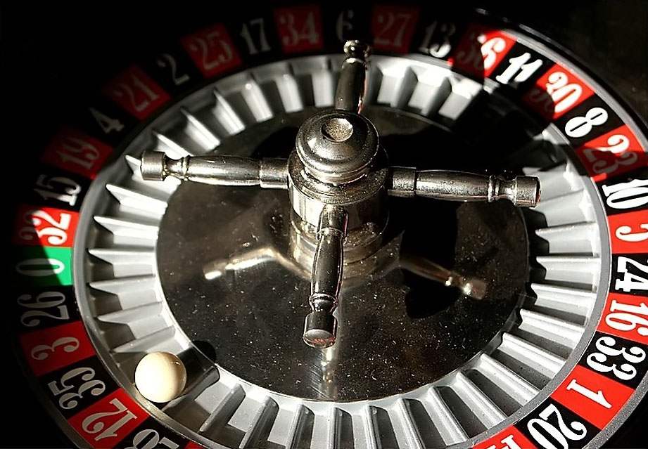 Rueda de ruleta de un casino